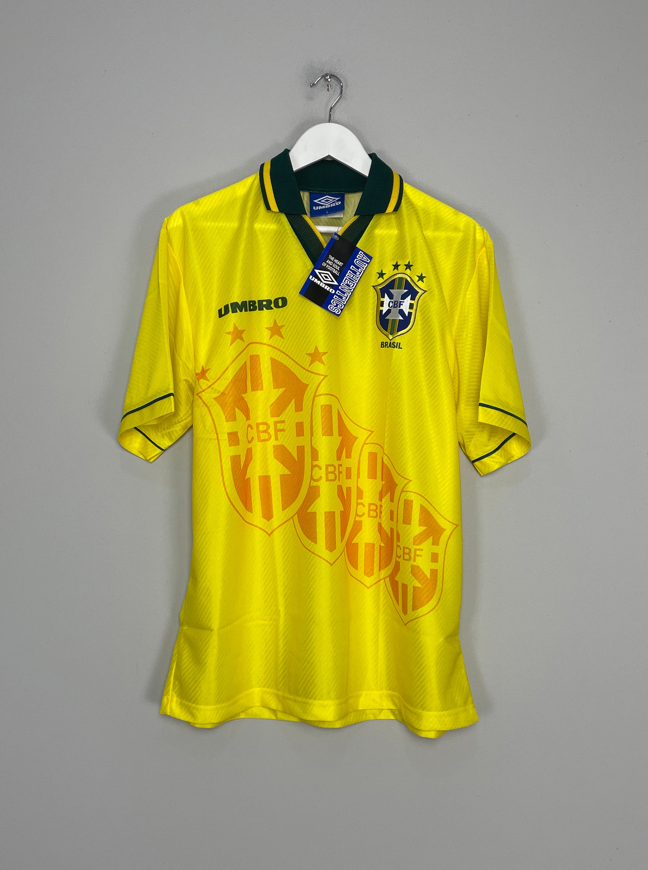 1994/96 BRAZIL *BNWT* HOME SHIRT (MULTIPLE SIZES) UMBRO