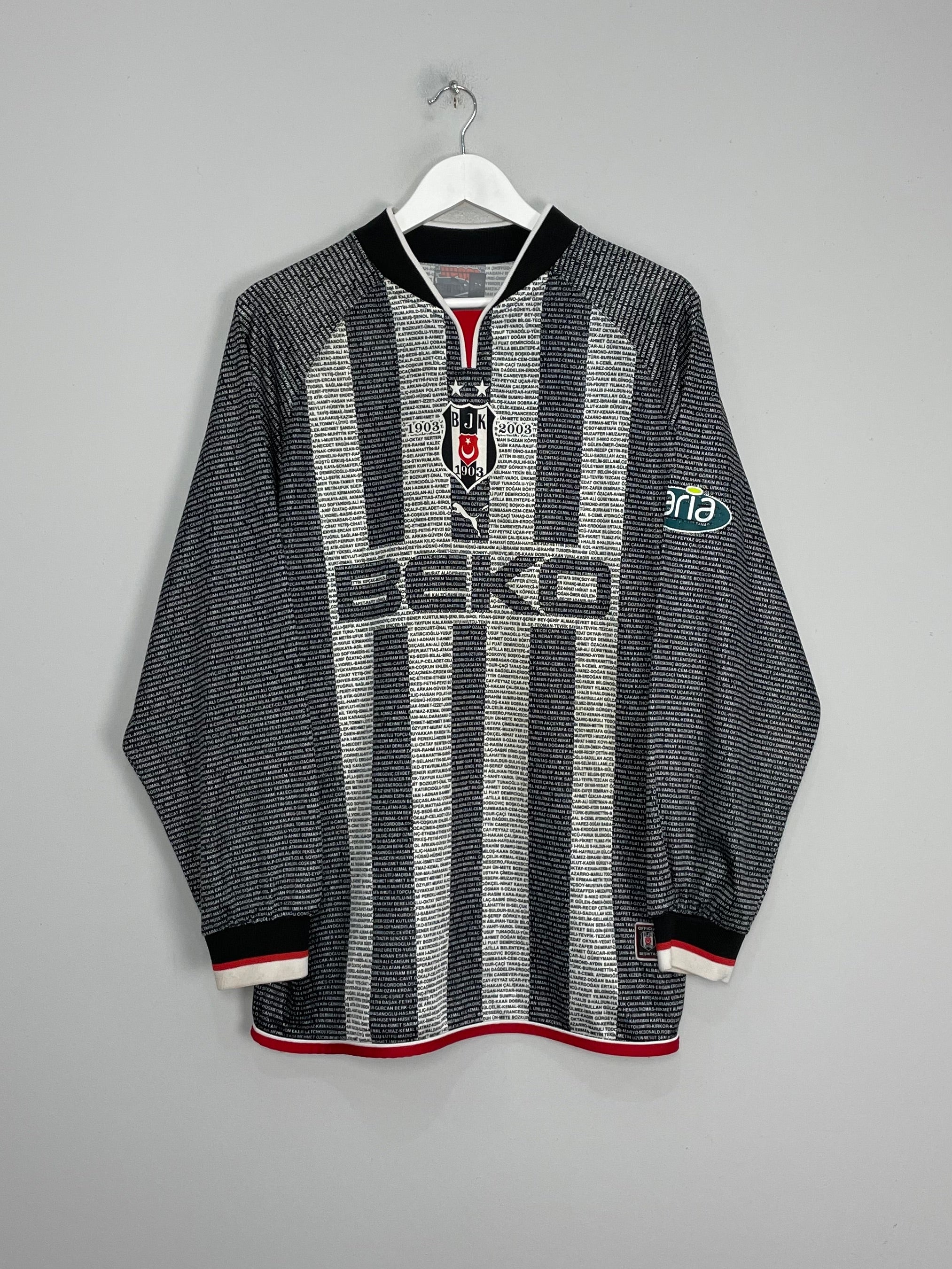 2002/03 BESIKTAS L/S CENTENARY SHIRT (M) PUMA