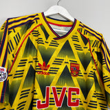 1991/93 ARSENAL #6 *REISSUE* AWAY SHIRT (XL) ADIDAS BRUISED BANANA