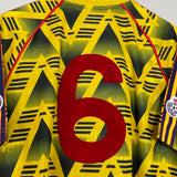 1991/93 ARSENAL #6 *REISSUE* AWAY SHIRT (XL) ADIDAS BRUISED BANANA