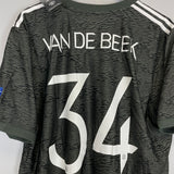 2020/21 MANCHESTER UNITED VAN DE BEEK #34 *BNWT* C/L AWAY SHIRT (XXL) ADIDAS