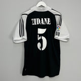 2001/02 REAL MADRID ZIDANE #5 AWAY SHIRT (M) ADIDAS