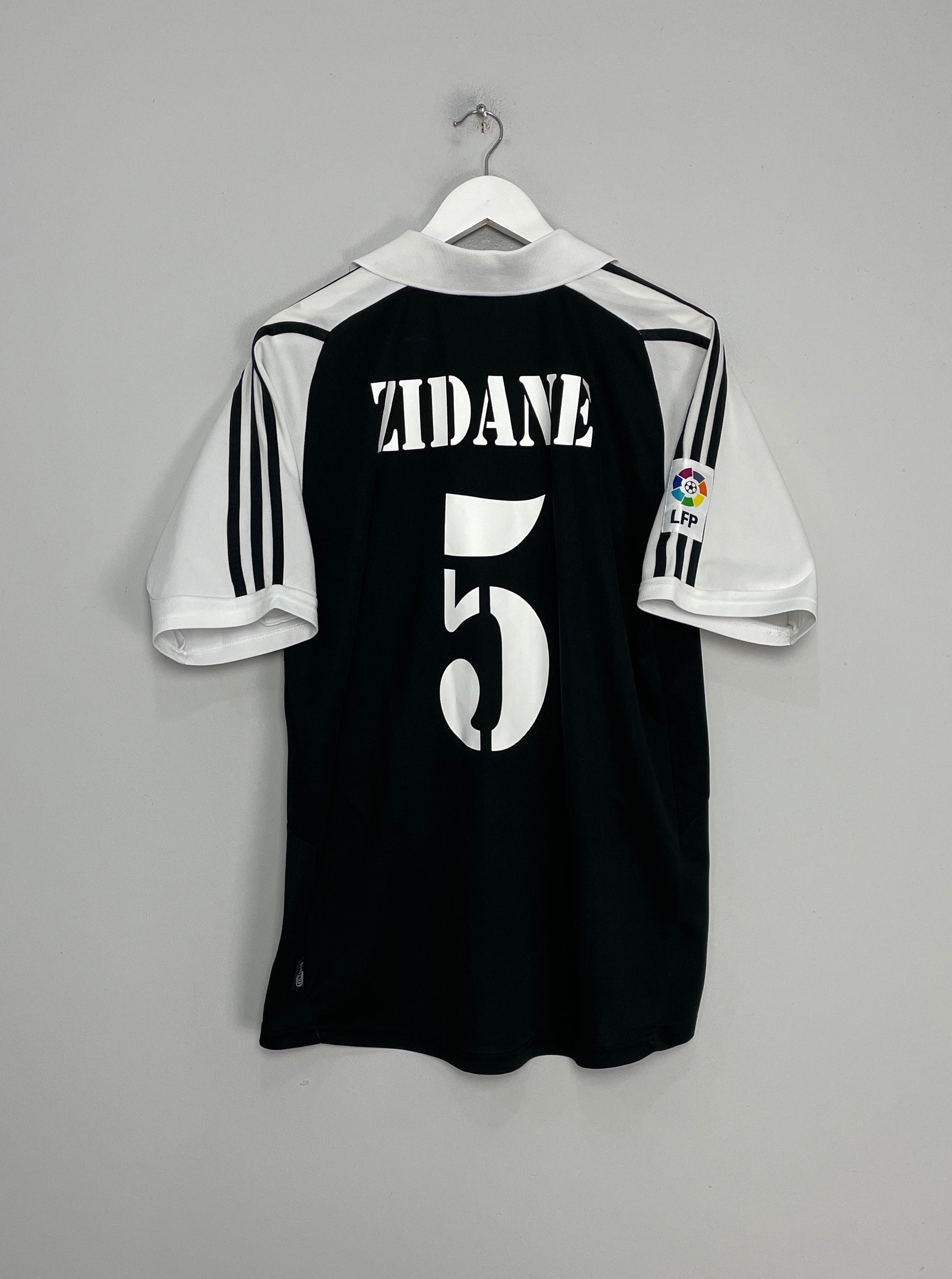 2001/02 REAL MADRID ZIDANE #5 AWAY SHIRT (M) ADIDAS