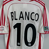 2006/07 CHICAGO FIRE BLANCO #10 AWAY SHIRT (L) ADIDAS