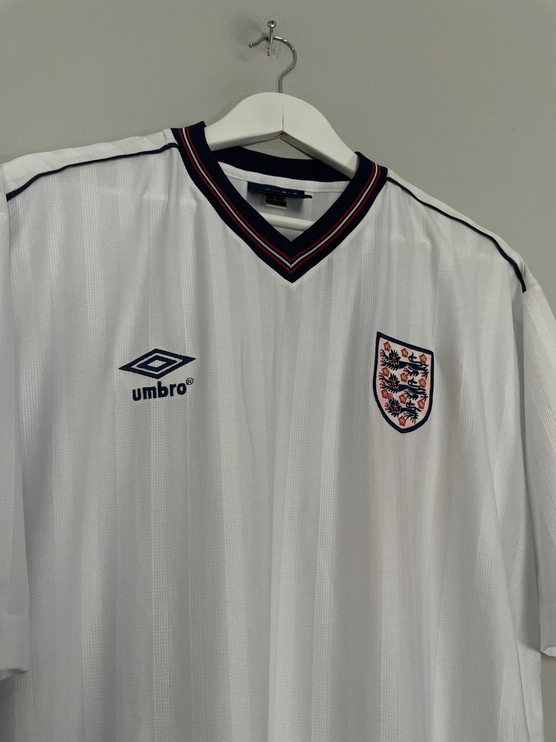 1986 LINEKER England #10 Retro Umbro Home Football Shirt (S) Mexico Wo -  Football Shirt Collective