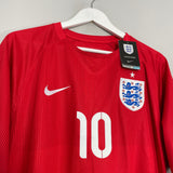 2014/15 ENGLAND ROONEY #10 *BNWT* AWAY SHIRT (XL) NIKE