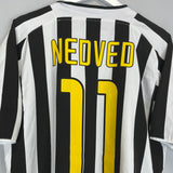 2003/04 JUVENTUS NEDVED #11 HOME SHIRT (L) NIKE