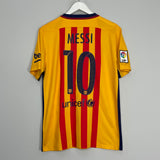 2015/16 BARCELONA MESSI #10 AWAY SHIRT (M) NIKE