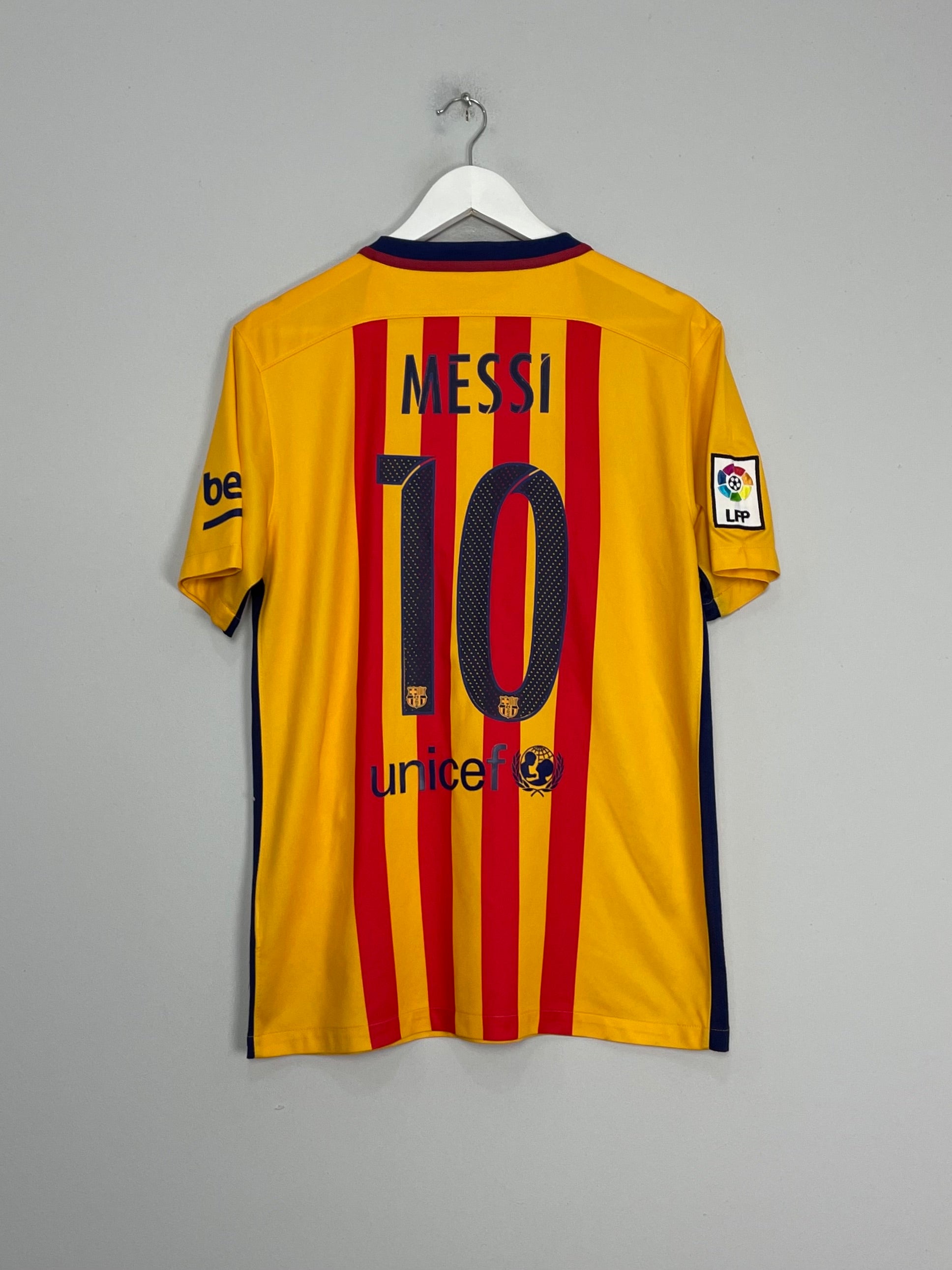 2015/16 BARCELONA MESSI #10 AWAY SHIRT (M) NIKE