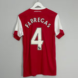 2010/11 ARSENAL FABREGAS #4 HOME SHIRT (M) NIKE