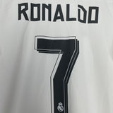 2015/16 REAL MADRID RONALDO #7 C/L HOME SHIRT (M) ADIDAS