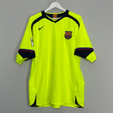 2005/06 BARCELONA MESSI #30 AWAY SHIRT (XL) NIKE