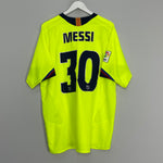 2005/06 BARCELONA MESSI #30 AWAY SHIRT (XL) NIKE