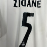 2005/06 REAL MADRID ZIDANE #5 HOME SHIRT (L) ADIDAS