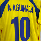 2002/03 ECUADOR A.AGUINAGA #10 HOME SHIRT (L) MARATHON