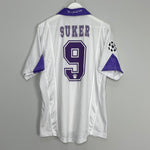 1997/98 REAL MADRID SUKER #9 C/L HOME SHIRT (L) KELME