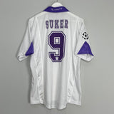 1997/98 REAL MADRID SUKER #9 C/L HOME SHIRT (L) KELME