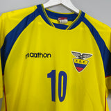 2002/03 ECUADOR A.AGUINAGA #10 HOME SHIRT (L) MARATHON