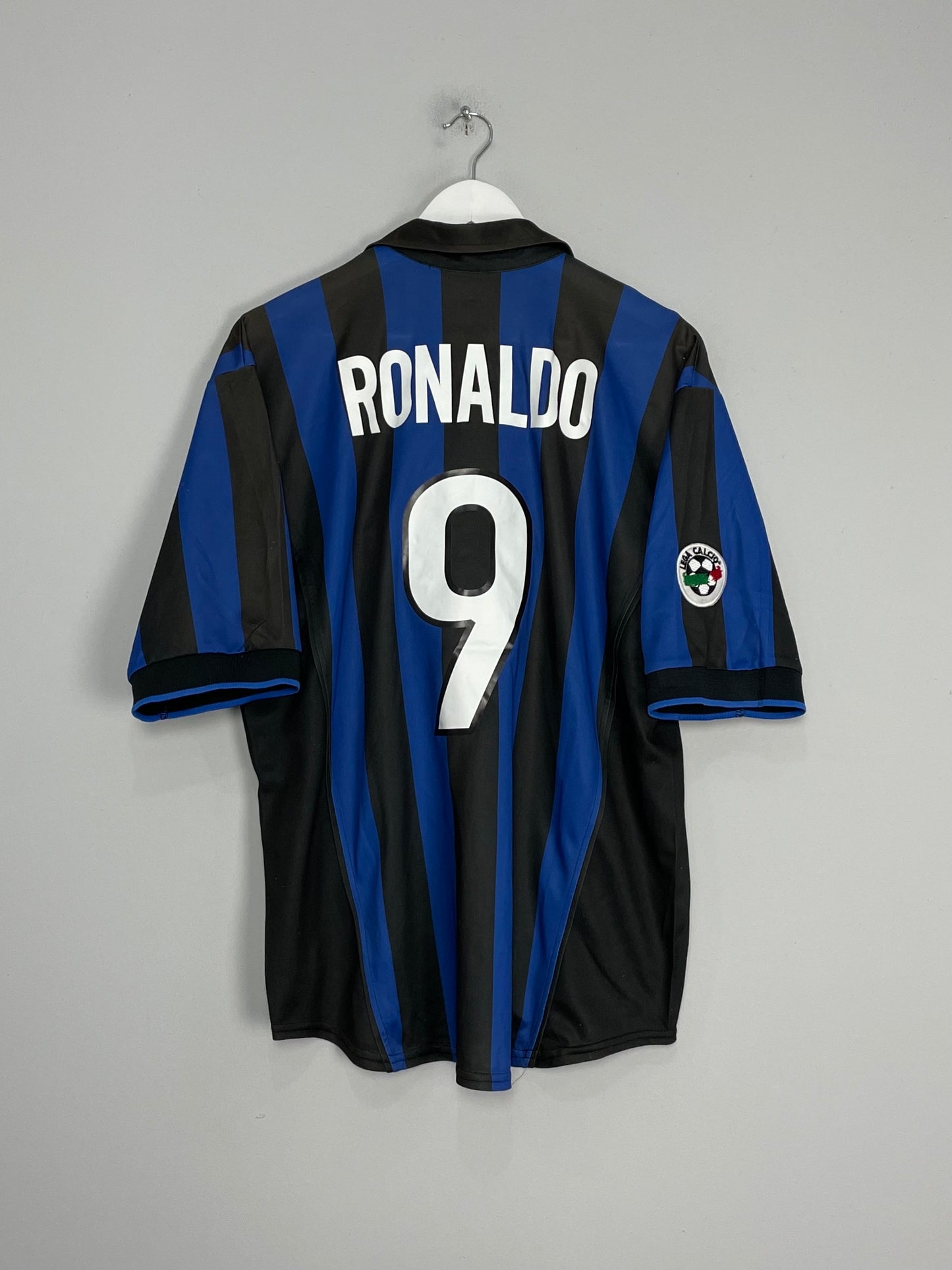 1998/99 INTER MILAN RONALDO #9 HOME SHIRT (L) NIKE