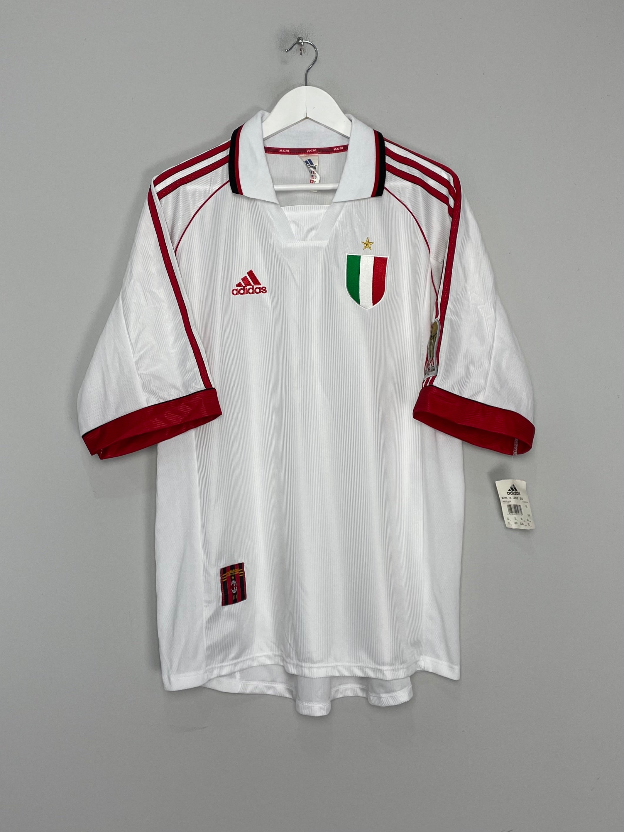 1999/00 AC MILAN *BNWT* PLAYER ISSUE  CENTENARY L/S AWAY SHIRT (XL) ADIDAS