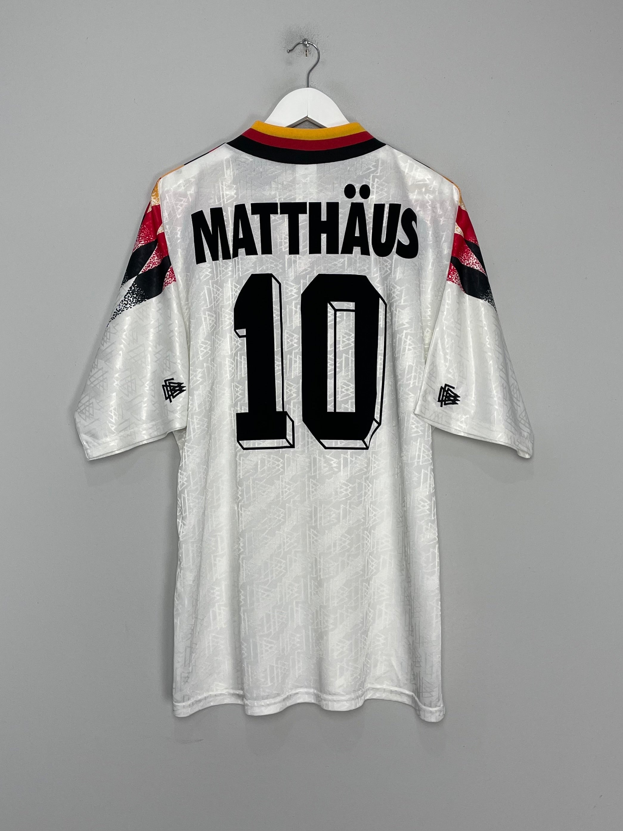 1994/96 GERMANY MATTHAUS #10 HOME SHIRT (XL) ADIDAS