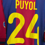 2000/01 BARCELONA PUYOL #24 HOME SHIRT (XL) NIKE