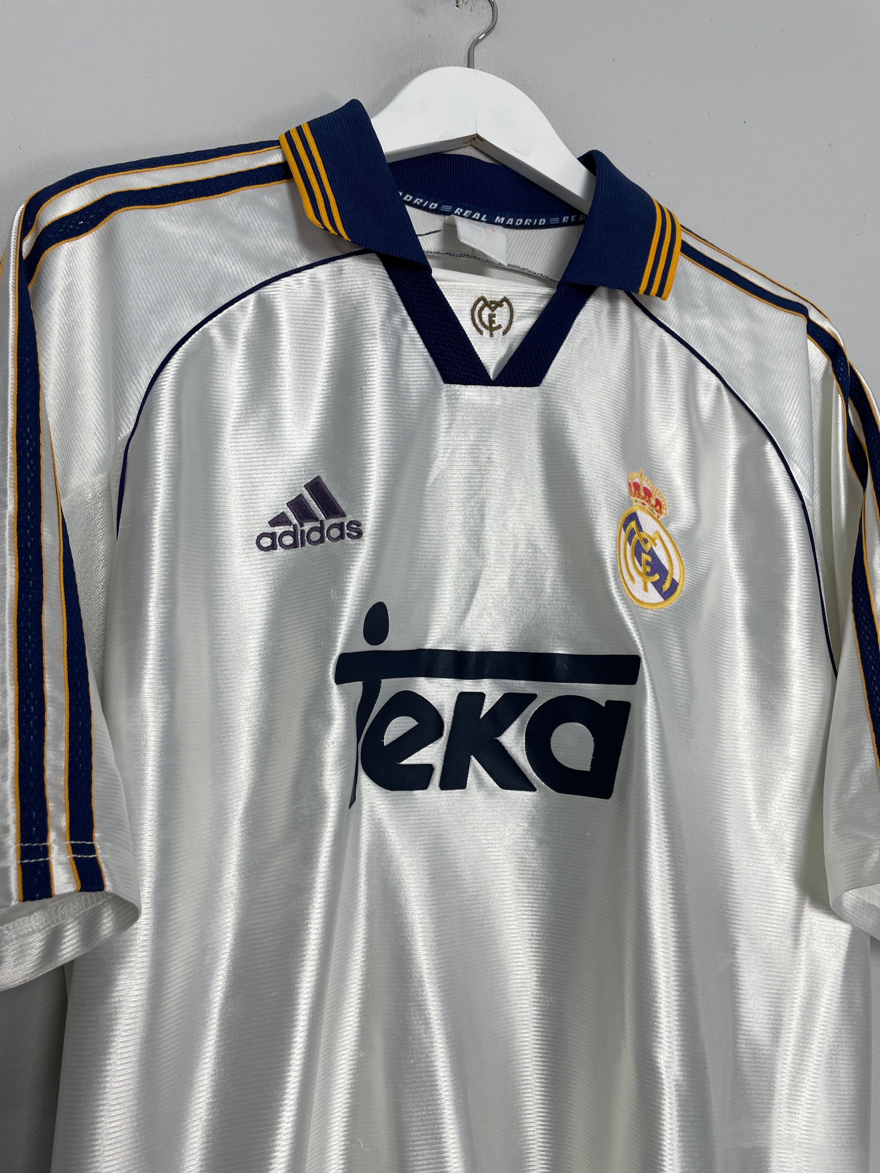 1998/00 REAL MADRID REDONDO #6 HOME SHIRT (L) ADIDAS