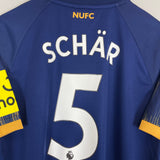 2022/23 NEWCASTLE UNITED SCHAR #5 AWAY SHIRT (XL) CASTORE