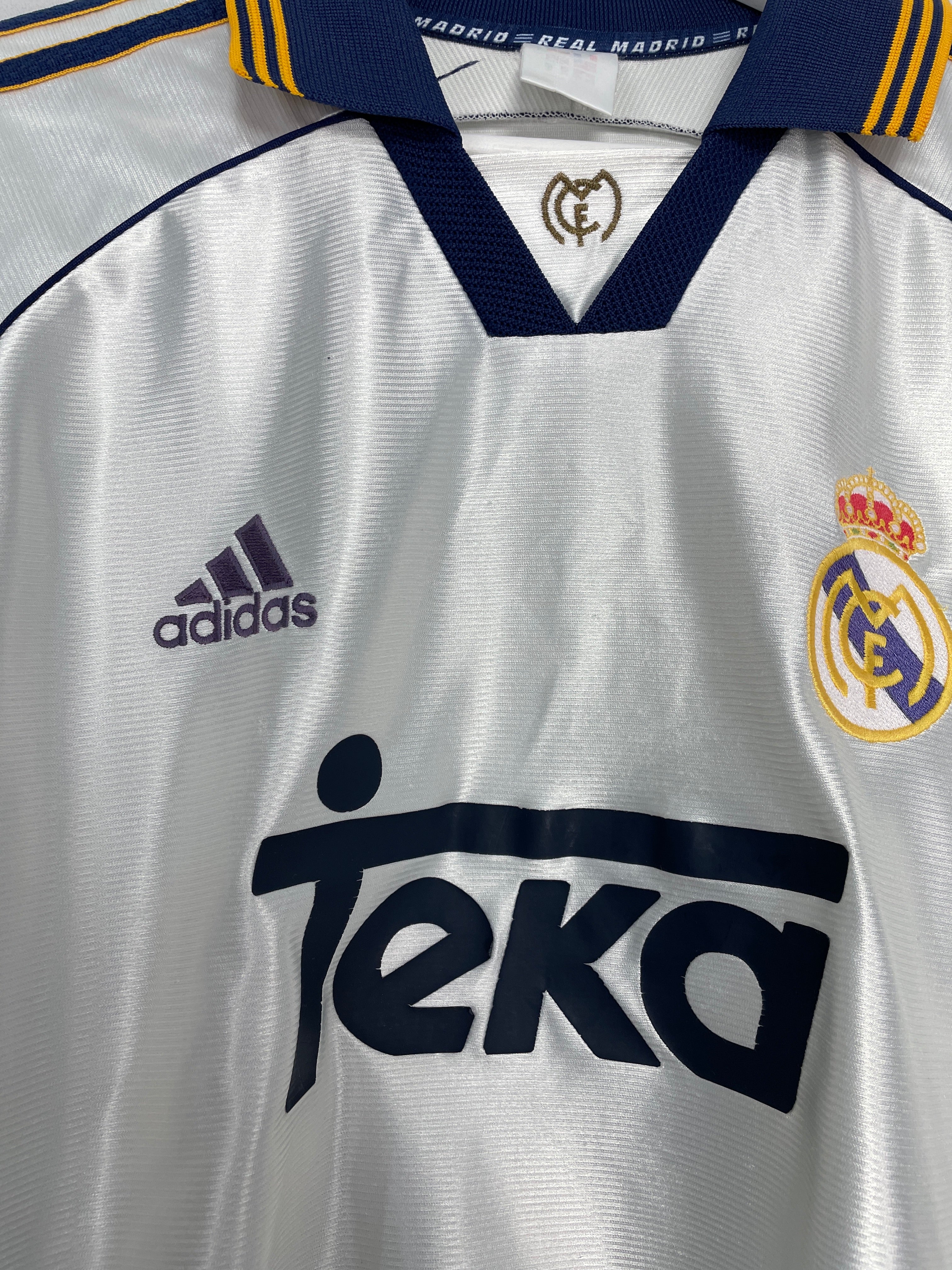 1998/00 REAL MADRID REDONDO #6 HOME SHIRT (L) ADIDAS