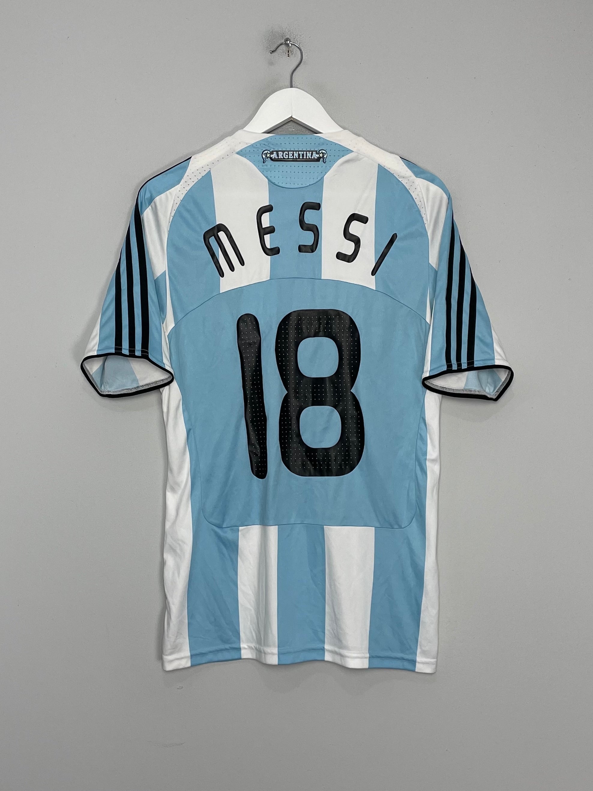 2007/09 ARGENTINA MESSI #18 HOME SHIRT (M) ADIDAS