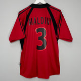 2001/02 AC MILAN MALDINI #3 THIRD SHIRT (L) ADIDAS