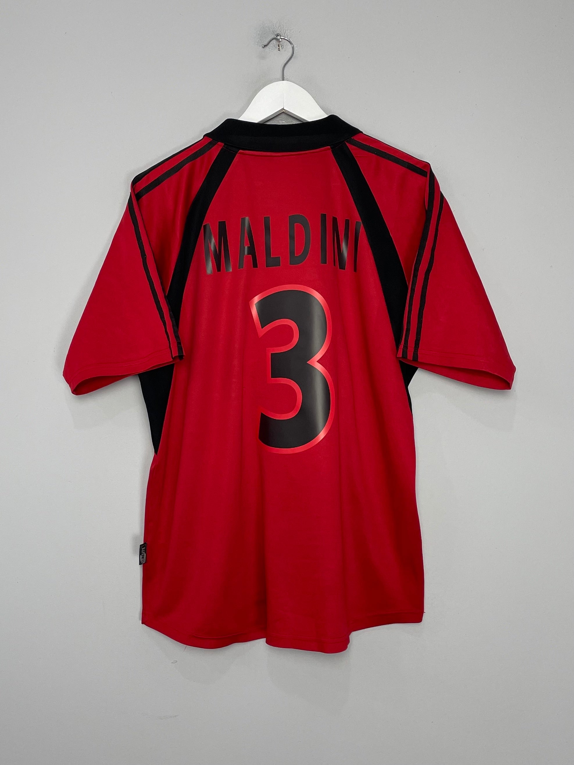 2001/02 AC MILAN MALDINI #3 THIRD SHIRT (L) ADIDAS