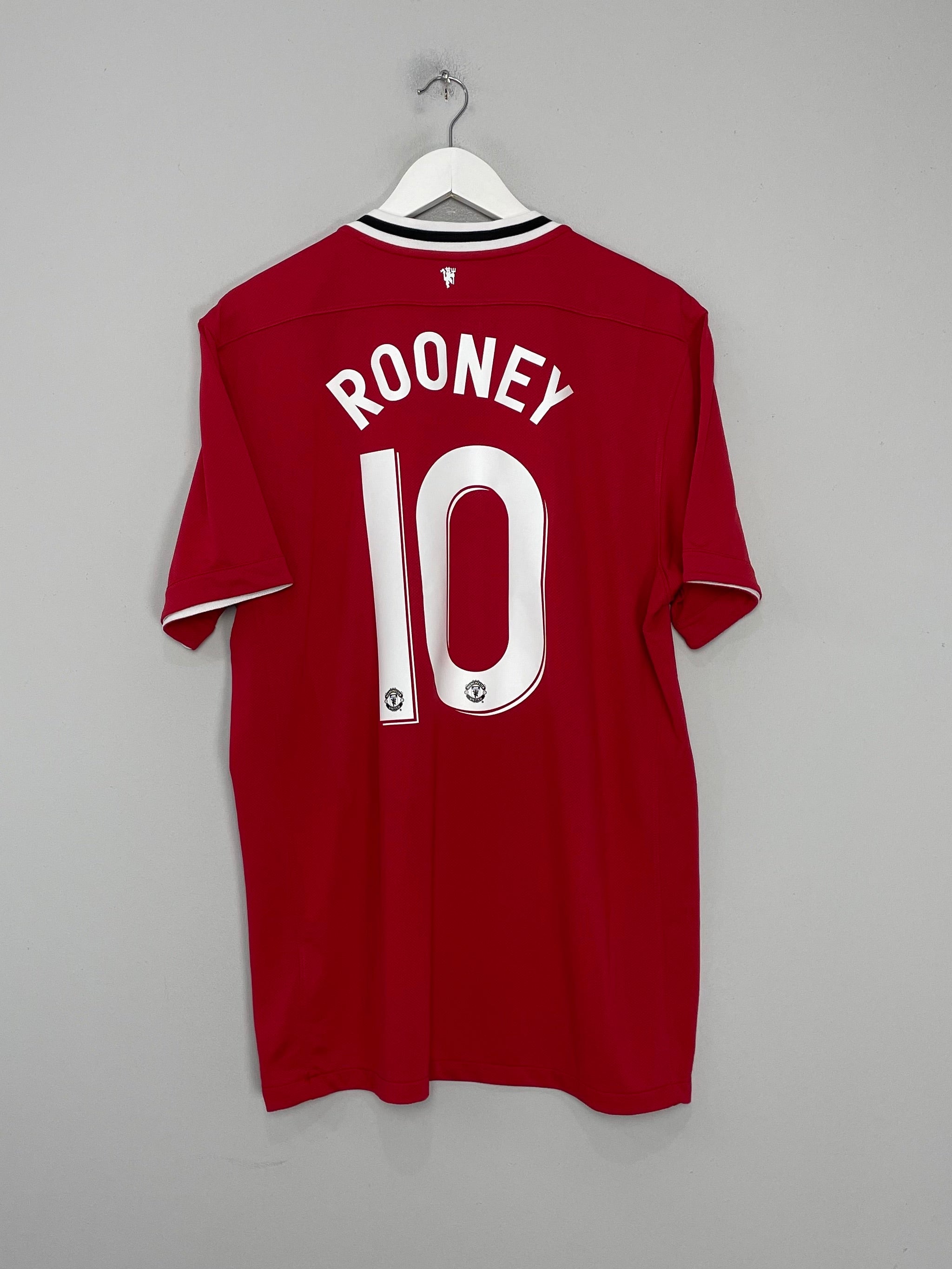 2011/12 MANCHESTER UNITED ROONEY #10 HOME SHIRT (XL) NIKE