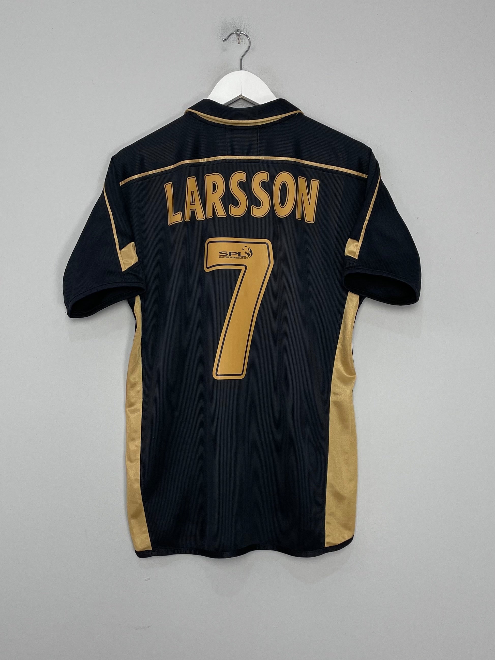 2003/04 CELTIC LARSSON #7 AWAY SHIRT (M) UMBRO