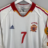 2004/06 SPAIN RAUL #7 AWAY SHIRT (L) ADIDAS