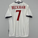 1999/01 ENGLAND BECKHAM #7 HOME SHIRT (XL) UMBRO