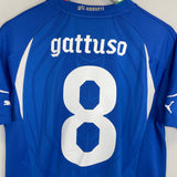 2010/12 ITALY GATTUSO #8 HOME SHIRT (M) PUMA