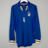 1996/97 ITALY #4 *PLAYER ISSUE* L/S HOME SHIRT (XL) NIKE