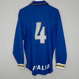 1996/97 ITALY #4 *PLAYER ISSUE* L/S HOME SHIRT (XL) NIKE