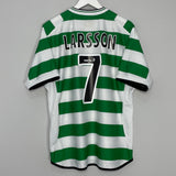 2001/03 CELTIC LARSSON #7 HOME SHIRT (L) UMBRO