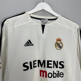 2004/05 REAL MADRID BECKHAM #23 C/L L/S HOME SHIRT (M) ADIDAS