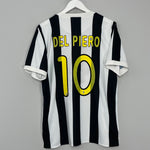 2009/10 JUVENTUS DEL PIERO #10 HOME SHIRT (L) NIKE