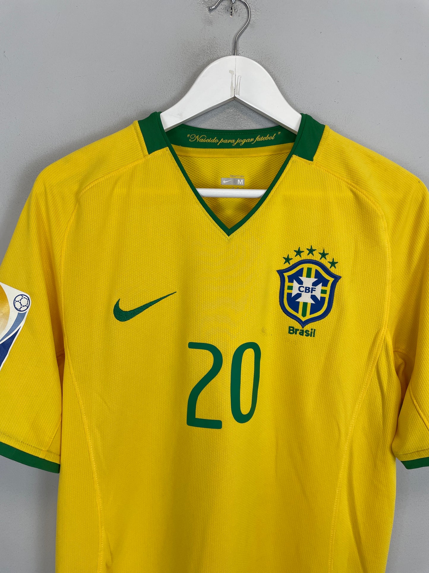 2008/10 BRAZIL CIRO #20 *SIGNED* HOME SHIRT (M) NIKE