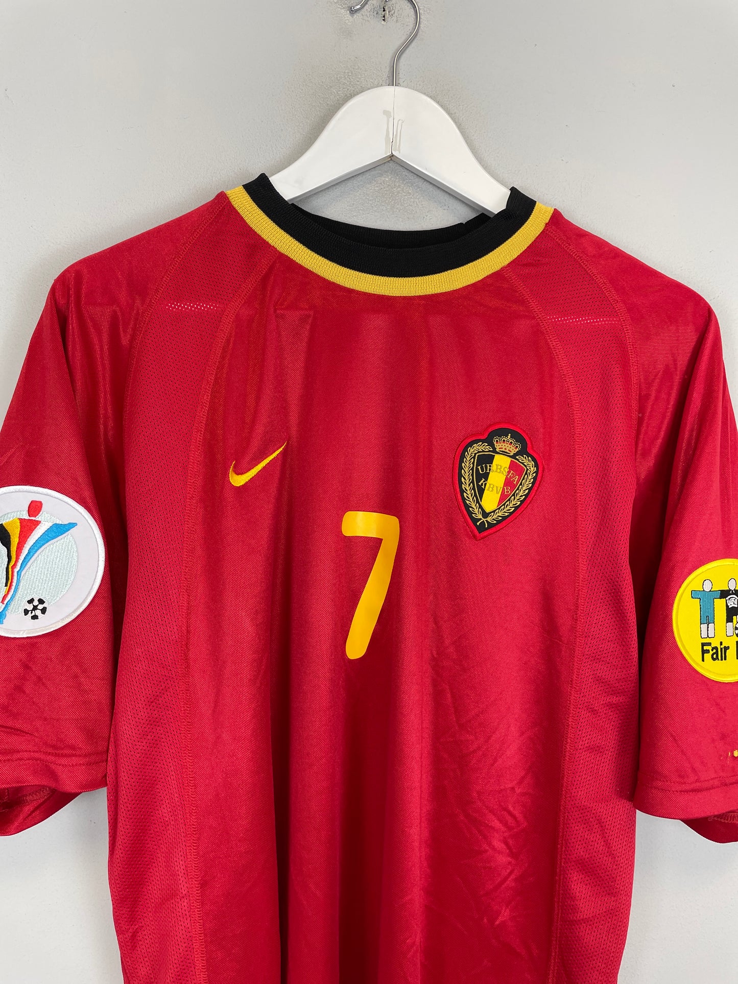 2000/02 BELGIUM WILMOTS #7 HOME SHIRT (S) NIKE