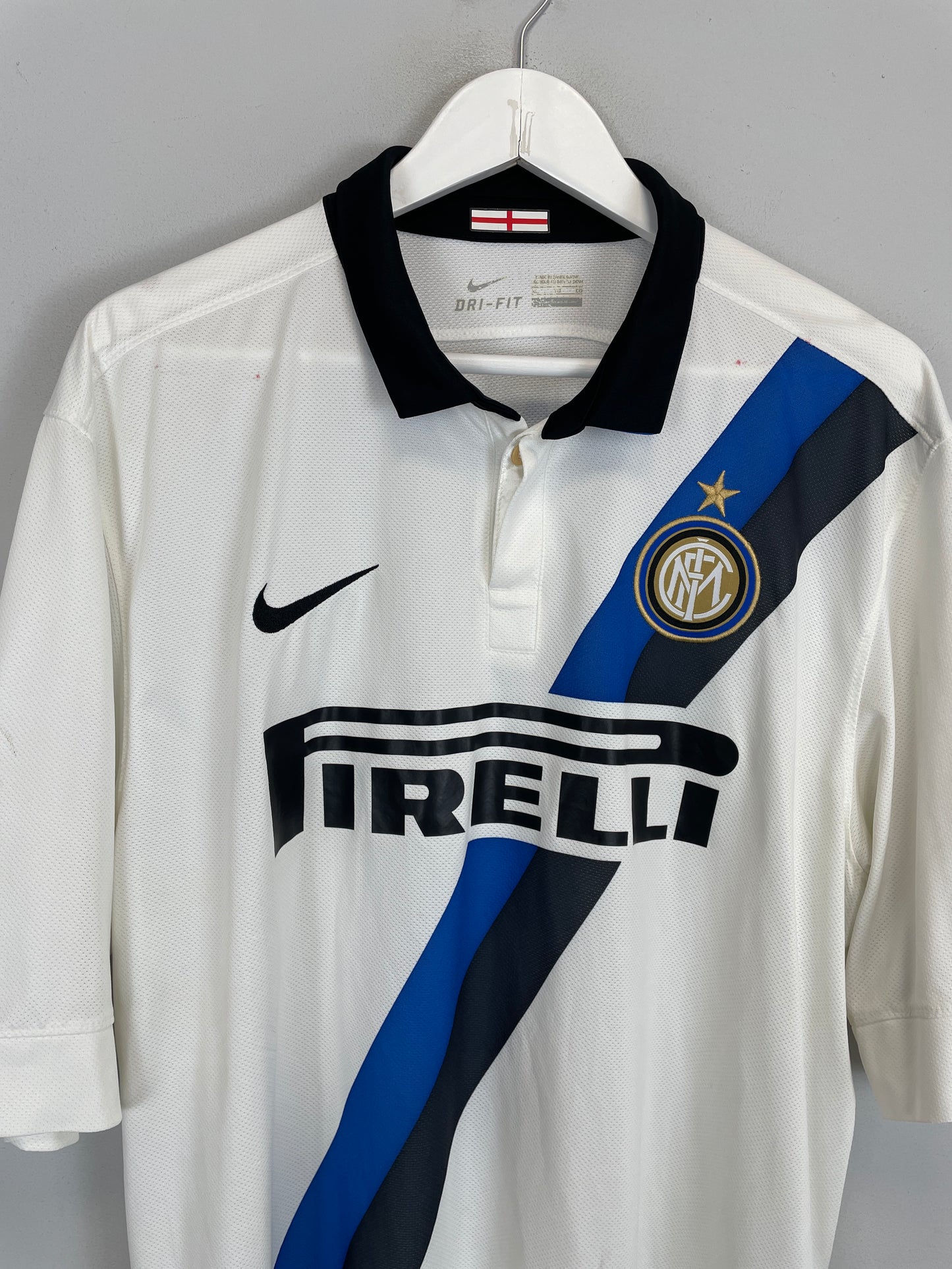 2011/12 INTER MILAN J.ZANETTI #4 AWAY SHIRT (XL) NIKE