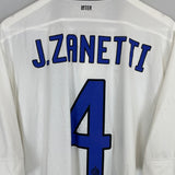 2011/12 INTER MILAN J.ZANETTI #4 AWAY SHIRT (XL) NIKE