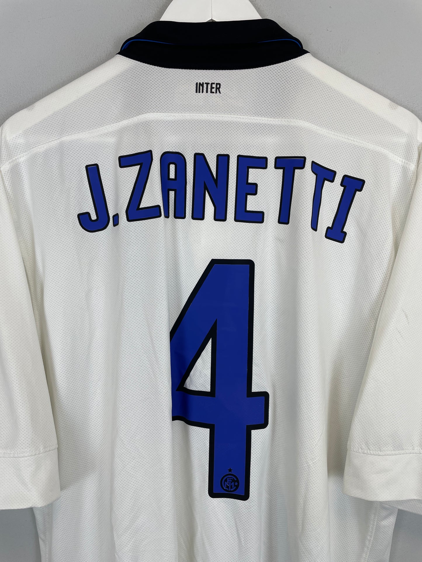 2011/12 INTER MILAN J.ZANETTI #4 AWAY SHIRT (XL) NIKE