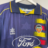 1995/97 VALENCIA ORTEGA #25 AWAY SHIRT (M) LUANVI