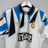 1991/92 INTER MILAN AWAY SHIRT (M) UMBRO