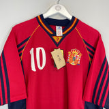 1998/99 SPAIN RAUL #7 *BNWT* HOME SHIRT (L) ADIDAS